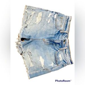 Ripped Jean shorts